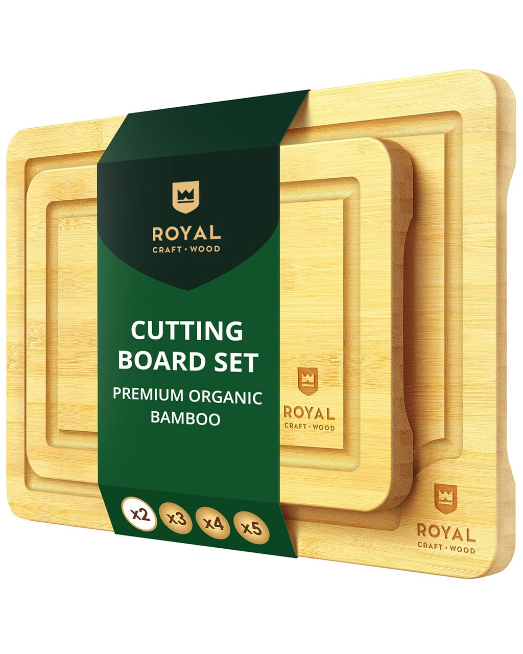 Bamboo Cutting Boards (Set of 2)