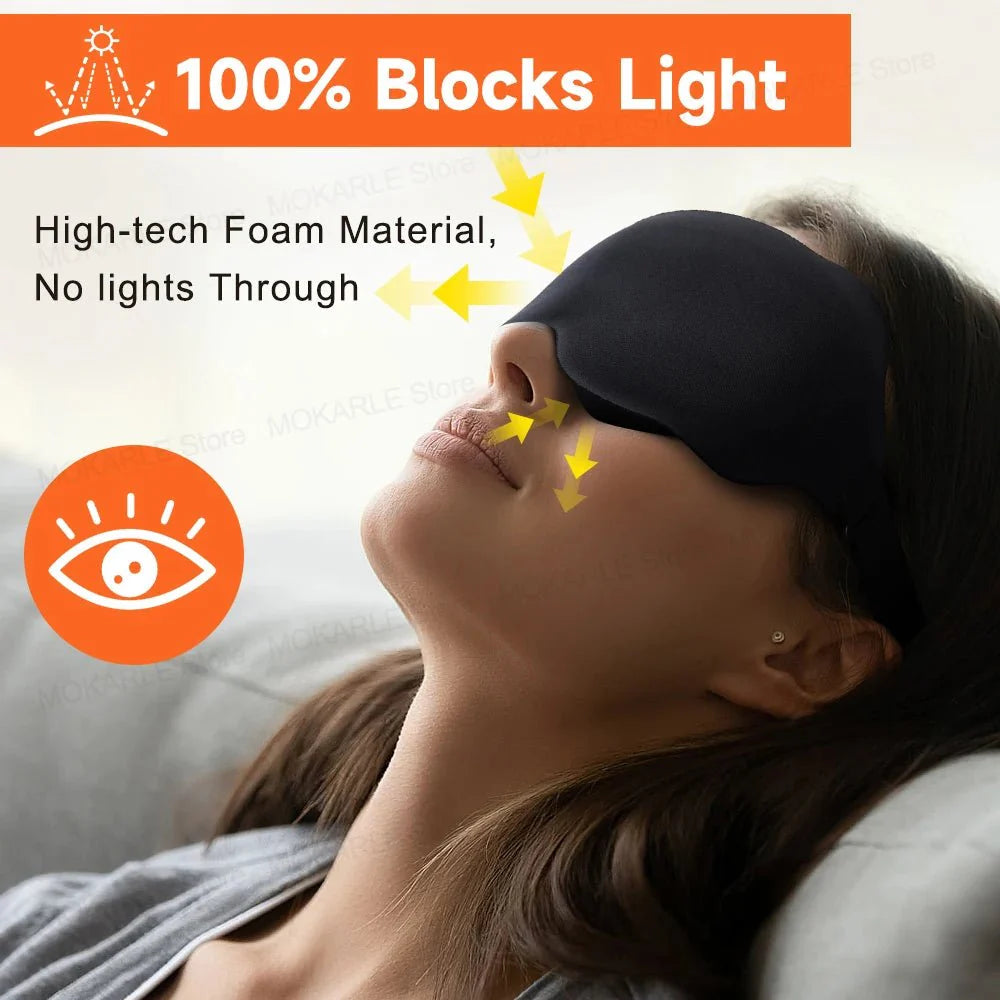 Contoured Blackout Eye Mask For Sleep