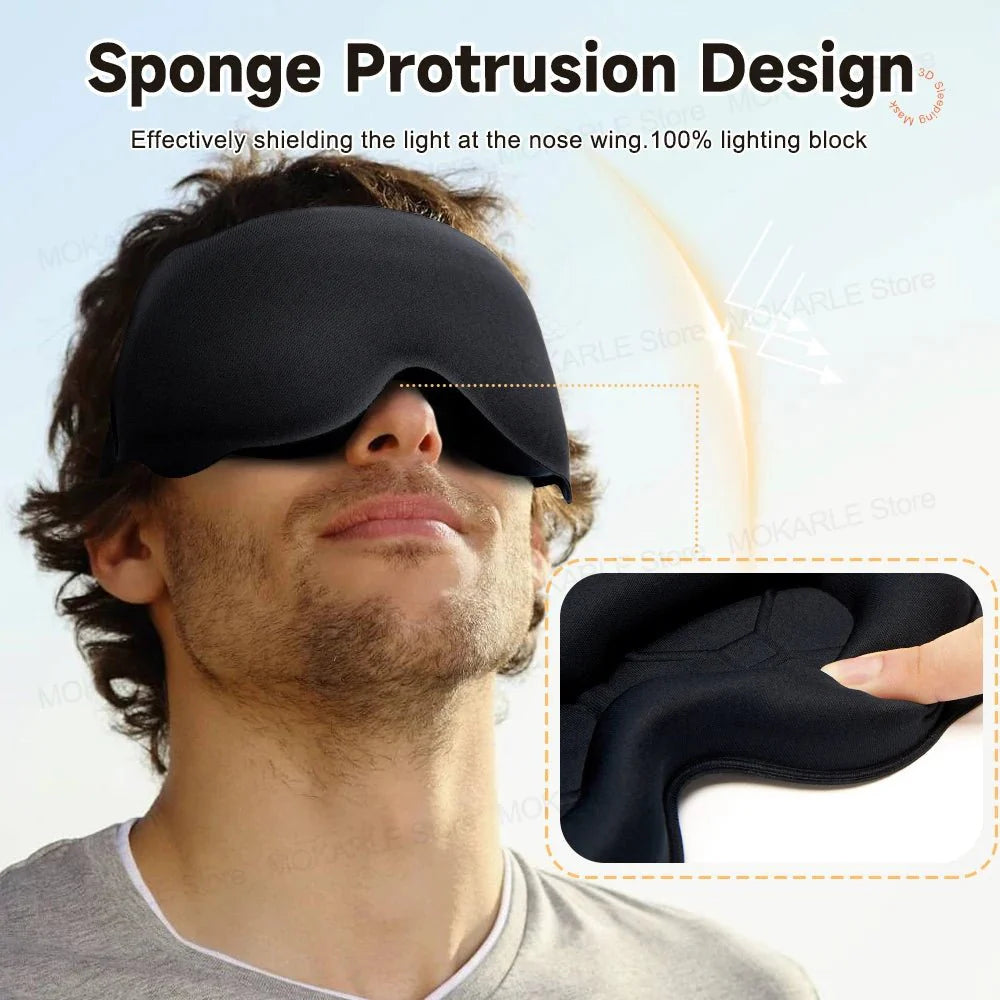 Contoured Blackout Eye Mask For Sleep