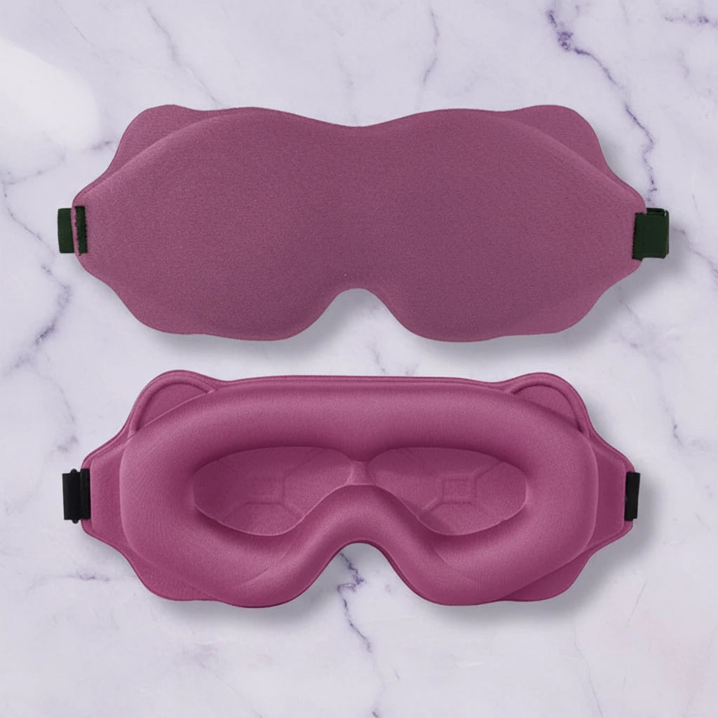 Contoured Blackout Eye Mask For Sleep