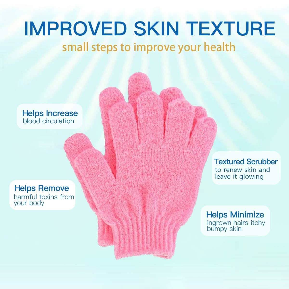 Exfoliating Gloves (4 Pairs)