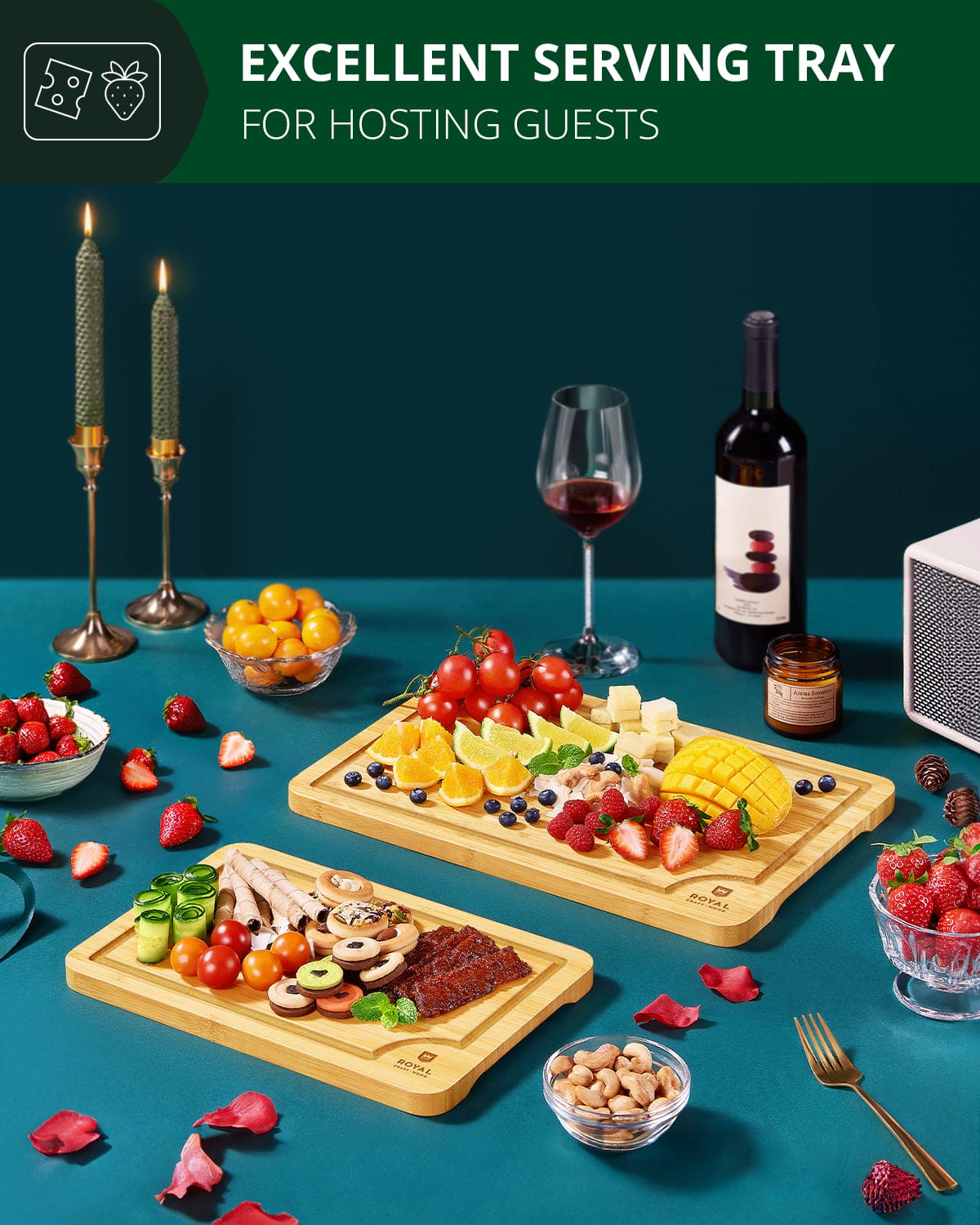 Bamboo Cutting Boards (Set of 2)